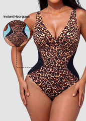 [Run One Size Smaller] Twist Front Tummy Control One-Piece Swimsuit