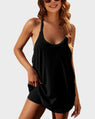 All-Day Comfort Romper Dress with Built-In Shorts