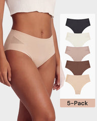 5-Pack Sexy Seamless Mesh Cutout Panties
