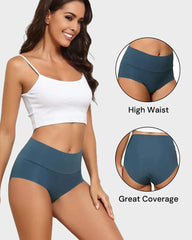 6-Pack Seamless High-Waist No-Show Comfort Panties