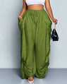 High-Waist Wide Leg Pants with Relaxed Fit