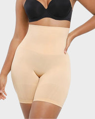 High-Waisted Tummy Control Shaping Shorts