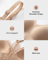 Invisible Backless Lace Bralette