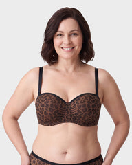 No-Slip Strapless Mesh Bra for Full Bust Support