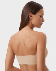 No-Slip Front Closure Strapless Push-Up Bra