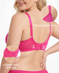 Seamless Mesh Unlined Underwire Bra