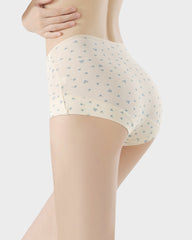 5-Pack Antibacterial Cotton Seamless Boxer Panties