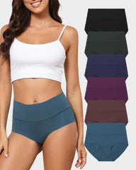 6-Pack Seamless High-Waist No-Show Comfort Panties