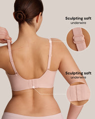 Seamless Deep V Push-Up Wireless Bra