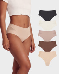 5-Pack Sexy Seamless Mesh Cutout Panties