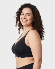 Soft Wireless Full Coverage Scalloped Jelly Bra