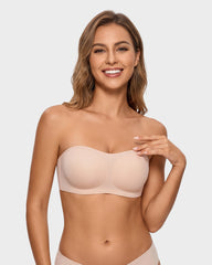 Strapless Wireless Padded Bandeau Bra