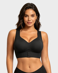 Wireless Front-Closure Posture Bra for Everyday Comfort