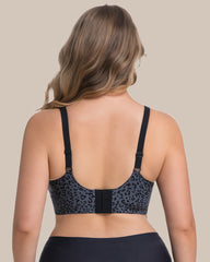 Wireless Leopard V-Neck Contour Bra